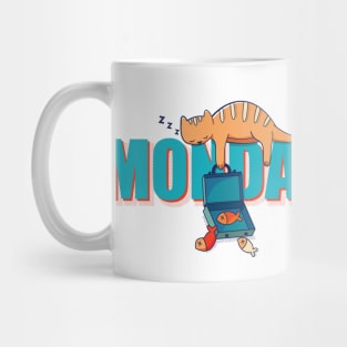 Funny Cat Lazy Monday Mug